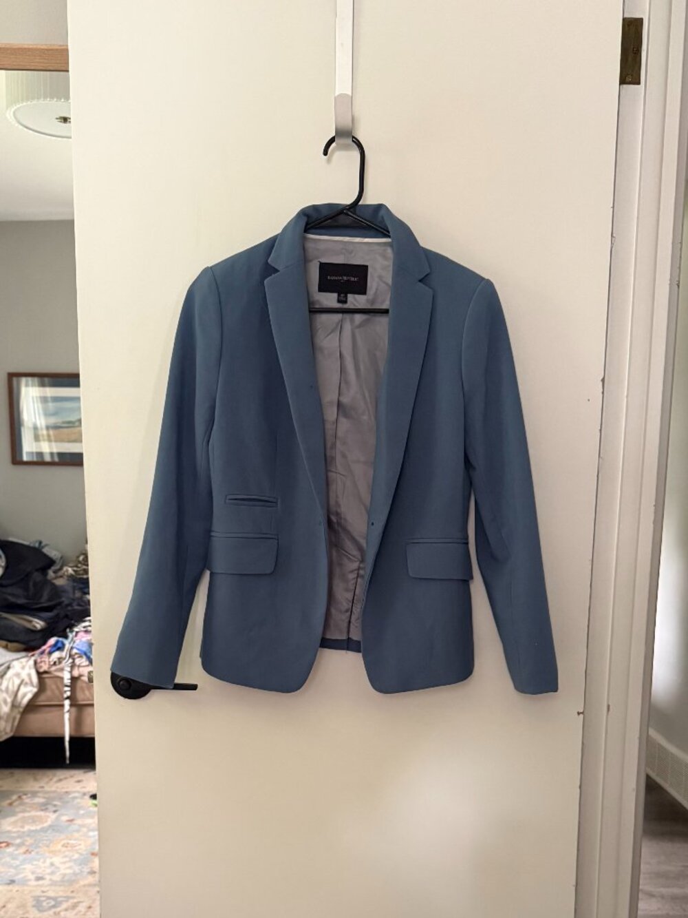 Banana Republic Blue Tailored Blazer Size 4P